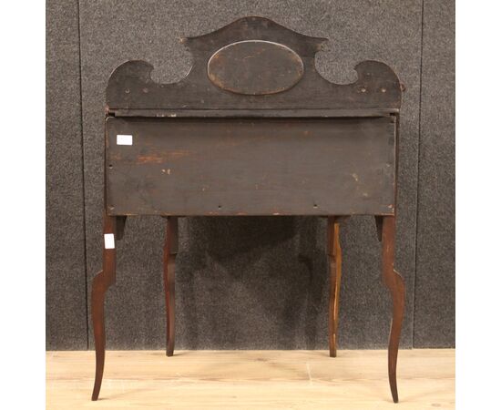 English dressing table in inlaid wood from 20th century