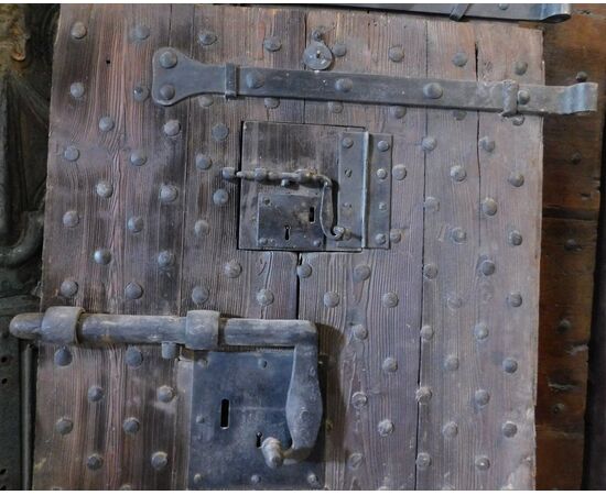 PTC022 - Porta antica da prigione. Misura cm L 84 x H 160.  