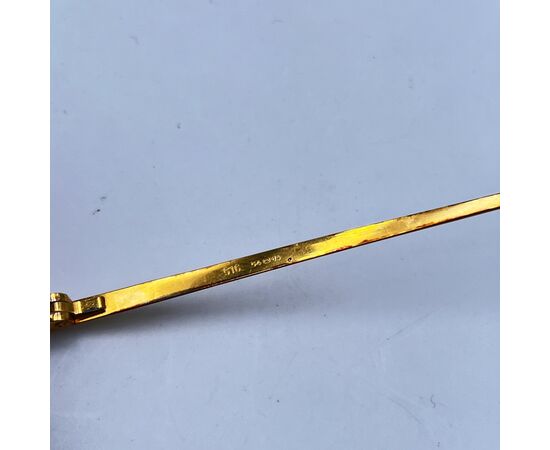 BAUSCH & LOMB U.S.A Occhiali da Sole Vintage in Metallolo Col. Oro 516