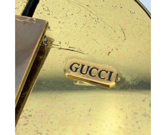 Gucci Accessorio Home Decor Vintage in Metallo Col. Table Clock