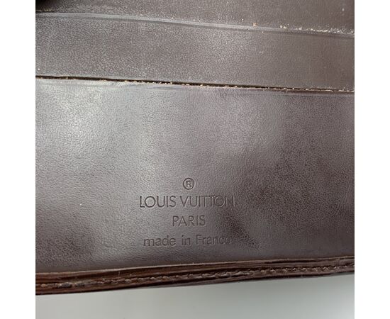 LOUIS VUITTON Portafoglio in Pelle Col. Marrone Compact Wallet M