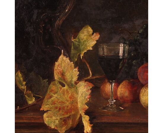 Italian painting still life from the 20th century