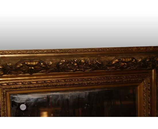 Stupenda cornice specchiera francese del 1800 riccamente rifinita