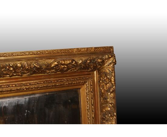 Stupenda cornice specchiera francese del 1800 riccamente rifinita