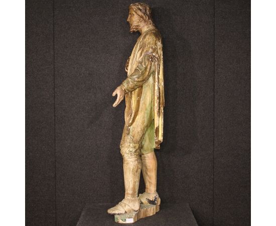 Scultura religiosa in legno, reliquiario del XVIII secolo