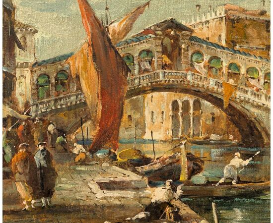 "Venezia, il Ponte di Rialto sul Canal Grande"