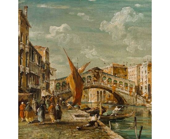 "Venezia, il Ponte di Rialto sul Canal Grande"