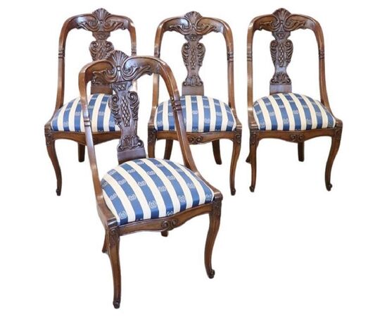 Antiche sedie epoca Carlo X set di quattro PREZZO TRATTABILE