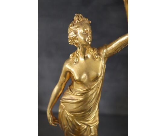 sculture in bronzo dorato su base di alabastro PREZZO TRATTABILE