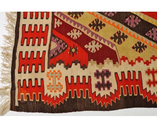 Turkish Antique Kilim Sivas from Private Collection     