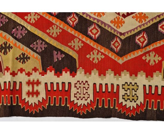 Turkish Antique Kilim Sivas from Private Collection     