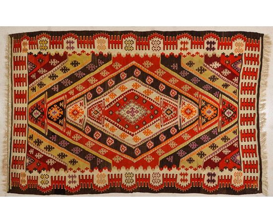 Turkish Antique Kilim Sivas from Private Collection     