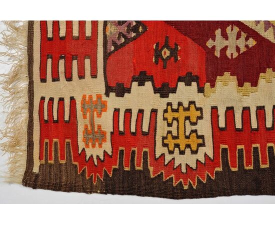 Turkish Antique Kilim Sivas from Private Collection     