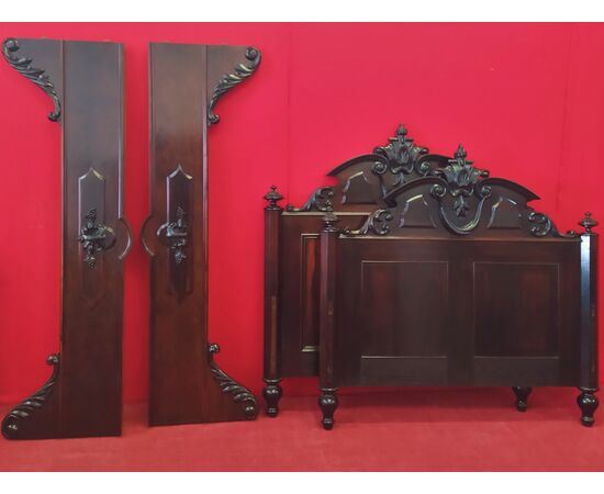 Rosewood bed one and a half square