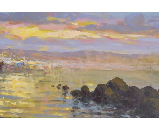 Painting &quot;Boats at dusk&quot;     