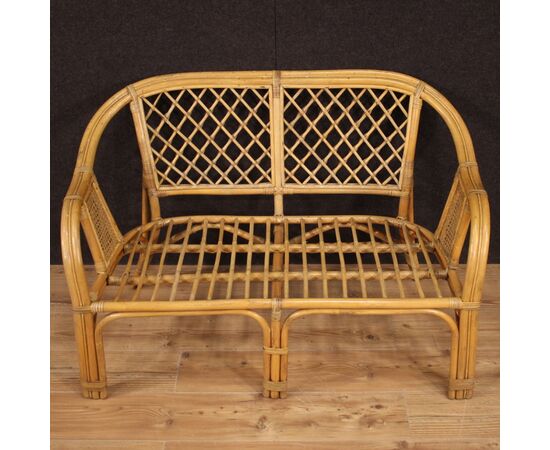 Italian wicker sofa from the 60s