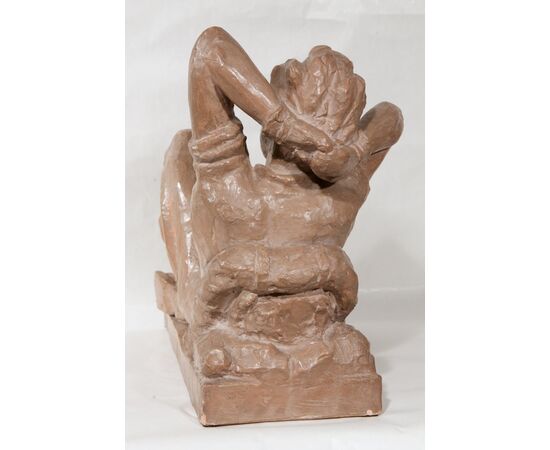 &quot;Rest in the mountains&quot; terracotta sculpture     