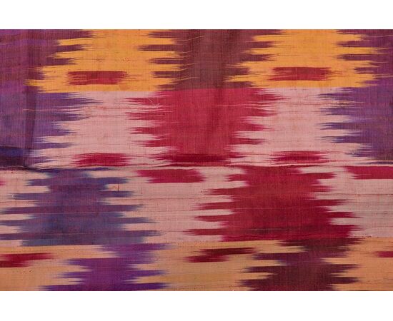 Antique IKAT silk panel from UZBEKISTAN     