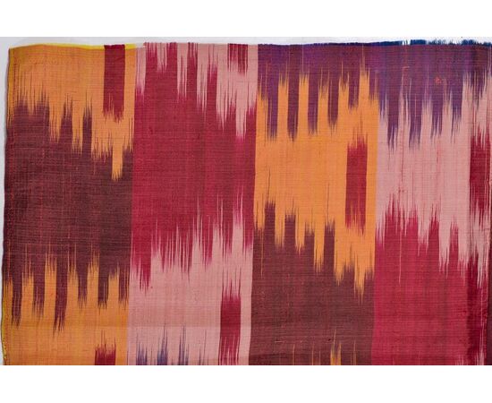 Antique IKAT silk panel from UZBEKISTAN     