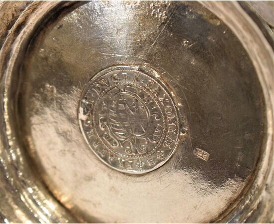 Golden tankard with 38 silver thaler duchy of Saxony (RESERVED)     