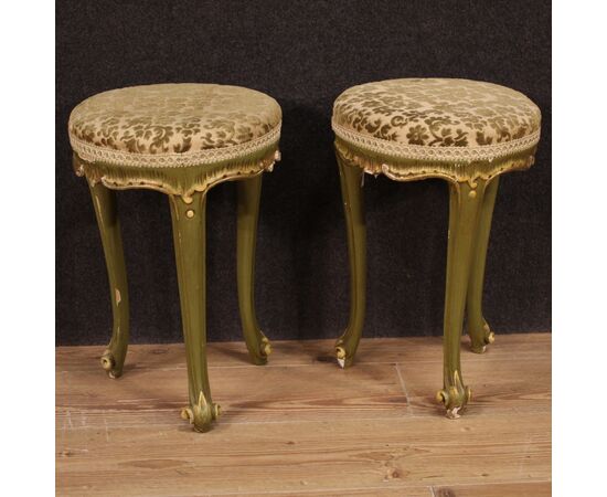 Pair of Venetian stools from the 20th century