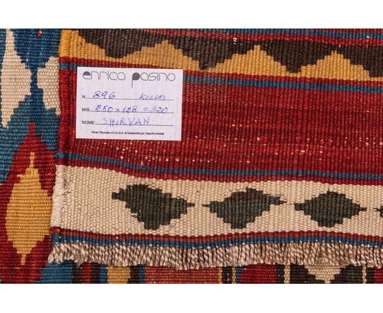 Old manufacture Caucasian kilim SHIRVAN - nr. 896 -     