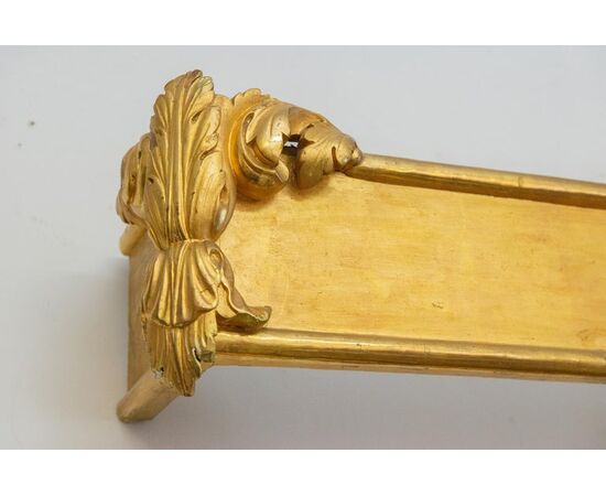 Antica riloga per tende in legno dorato - M/1693 -