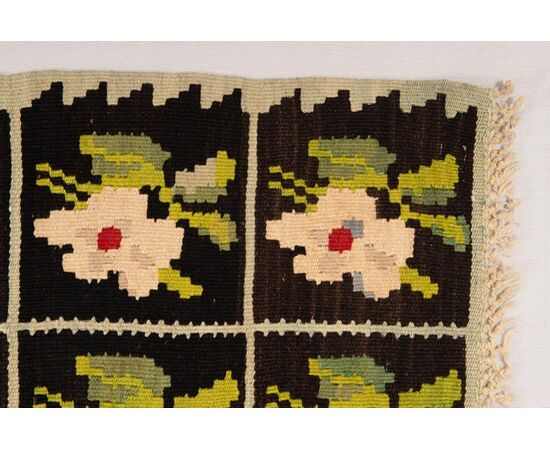 Caucasian kilim KARABAGH with daisies - (n.1241)     