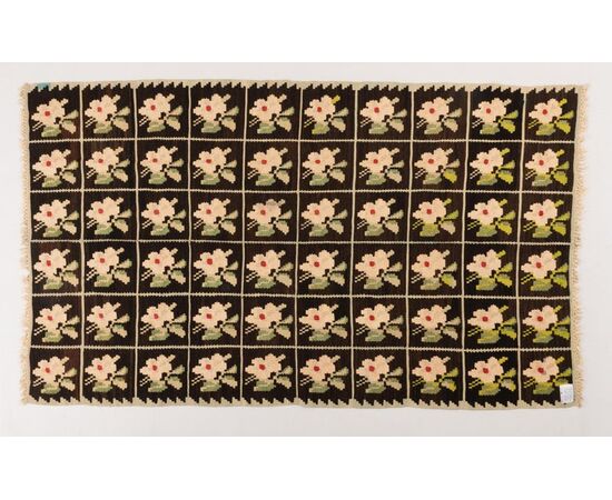 Caucasian kilim KARABAGH with daisies - (n.1241)     