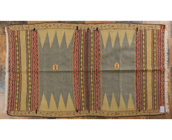 Particular Iranian &quot;soffreh&quot; kilim - n. 758     