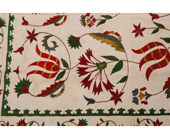 Antique SUSANI fabric from Uzbekistan - B / 1850 -     