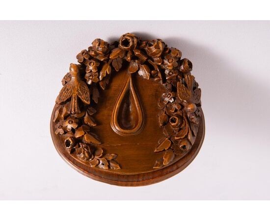 Pipe holder in carved wood - O / 6328 -     