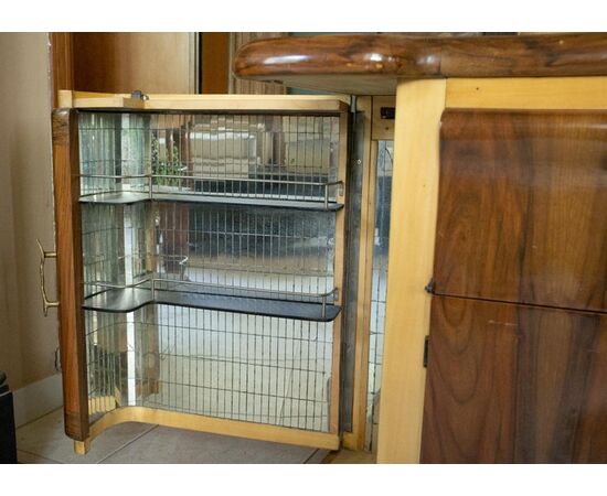 Bar cabinet with turntable from the 1930s - M / 1967 -     