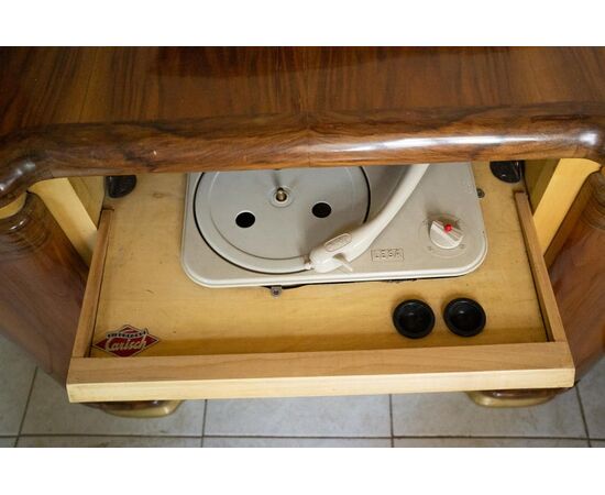 Bar cabinet with turntable from the 1930s - M / 1967 -     