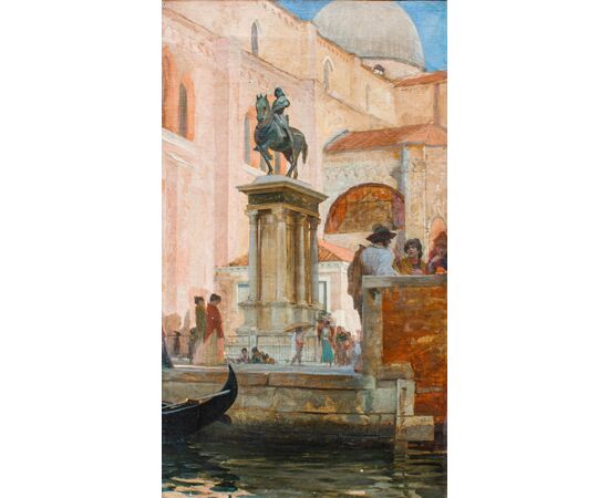 Charles Lebayle (1856 - 1898), Venezia: Scorcio di Campo san Zanipolo