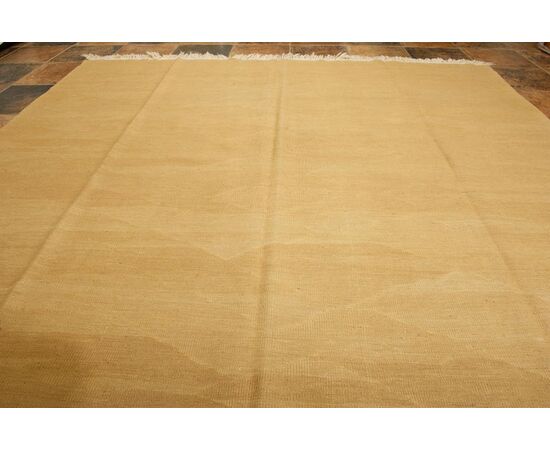 Kilim square carpet ZAGROS camel color - ref. no. 806 -     