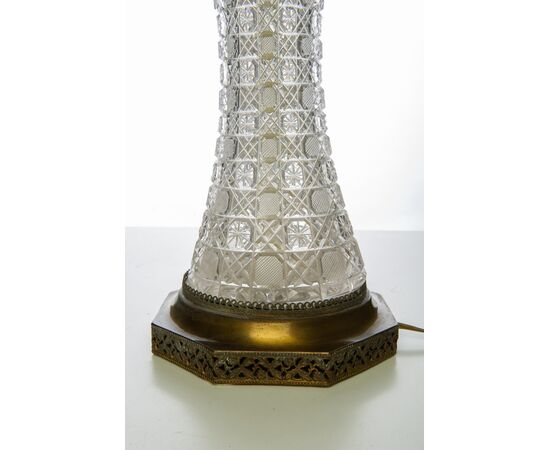 Murano lamp in engraved crystal - O / 1291 -     