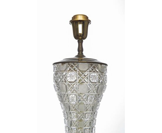 Murano lamp in engraved crystal - O / 1291 -     