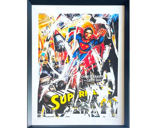 Mimmo Rotella - "Superman"