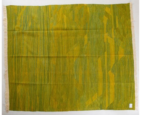 Kilim KONYA verde sfumato in giallo - n. 801 -