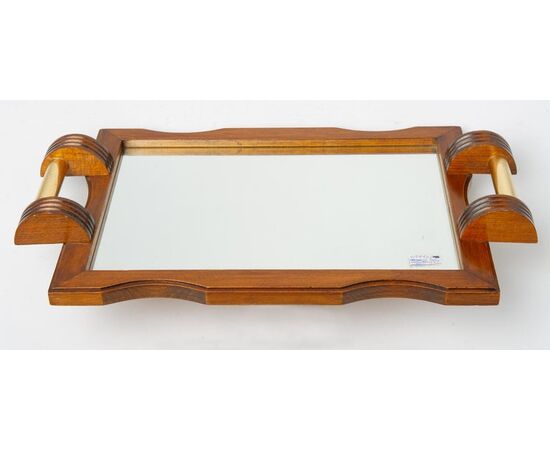 Vassoio rettangolare Déco in legno - O/5954 -