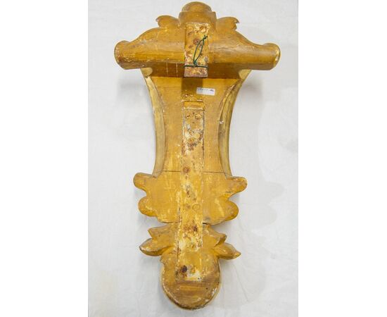 Fregio verticale in legno dorato - O/6677 -