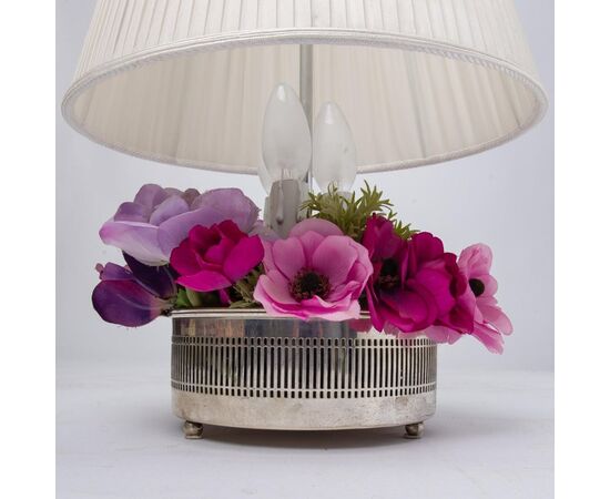 Lampada da tavolo in silver plate - O/3231 -