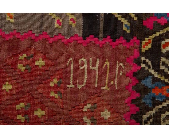 Antico kilim KAREBAGH o GAREBAGH datato - n. 622 -