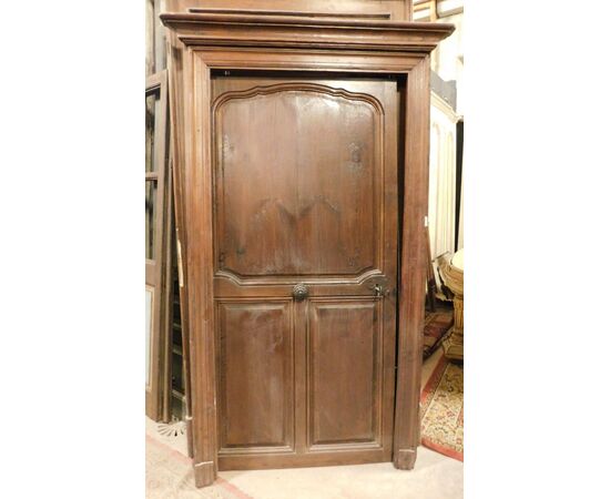 PTI297 - Porta antica in legno di rovere. Misure massime cm L 120 x H 218.