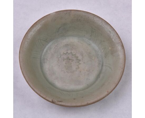 Piattino Cinese in porcellana Celadon da collezione privata - O/494 -