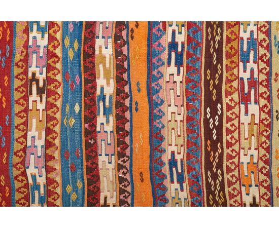 Passatoia  antica Kilim VEFA policroma -  n. 1237 -