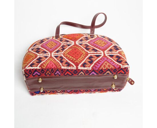 Borsa italiana in kilim e pelle - SN -