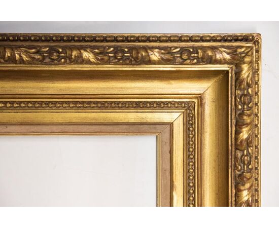 Antica cornice in legno dorato - O/8129 -