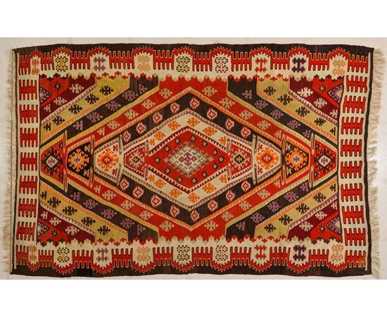 Antico kilim turco SIVAS - n.443 (469) -